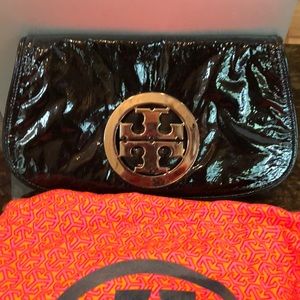 Tory Burch Reva Amanda Patent Leather Clutch